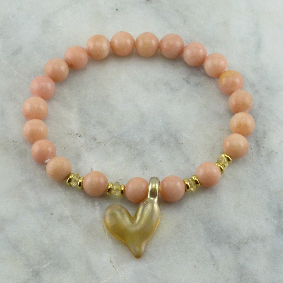 Heart_Of_Gold_Mala_Bead_Bracelet_21_Tangerine_Quartz_Mala_Beads_Buddhist_Prayer_Beads_Wrist