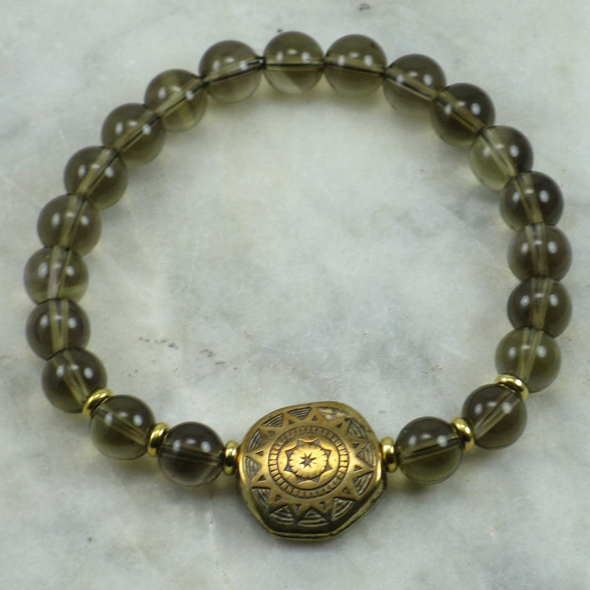 Sun_Salutation_Mala_Bracelet_21_Smoky_Quartz_Mala_Beads_Buddhist_Bracelet
