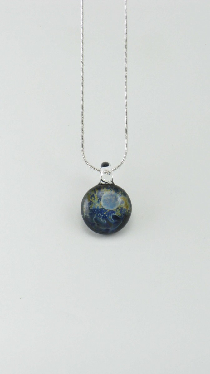 Luna_Yoga_Jewelry_Necklace_Artisan_Glass_Pendant_Silver_Blue
