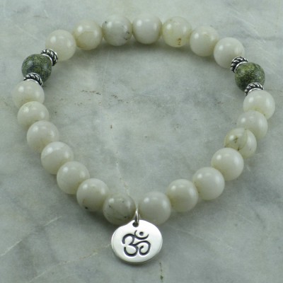 Purity Chakra Bracelet | 21 mala beads, yoga bracelet