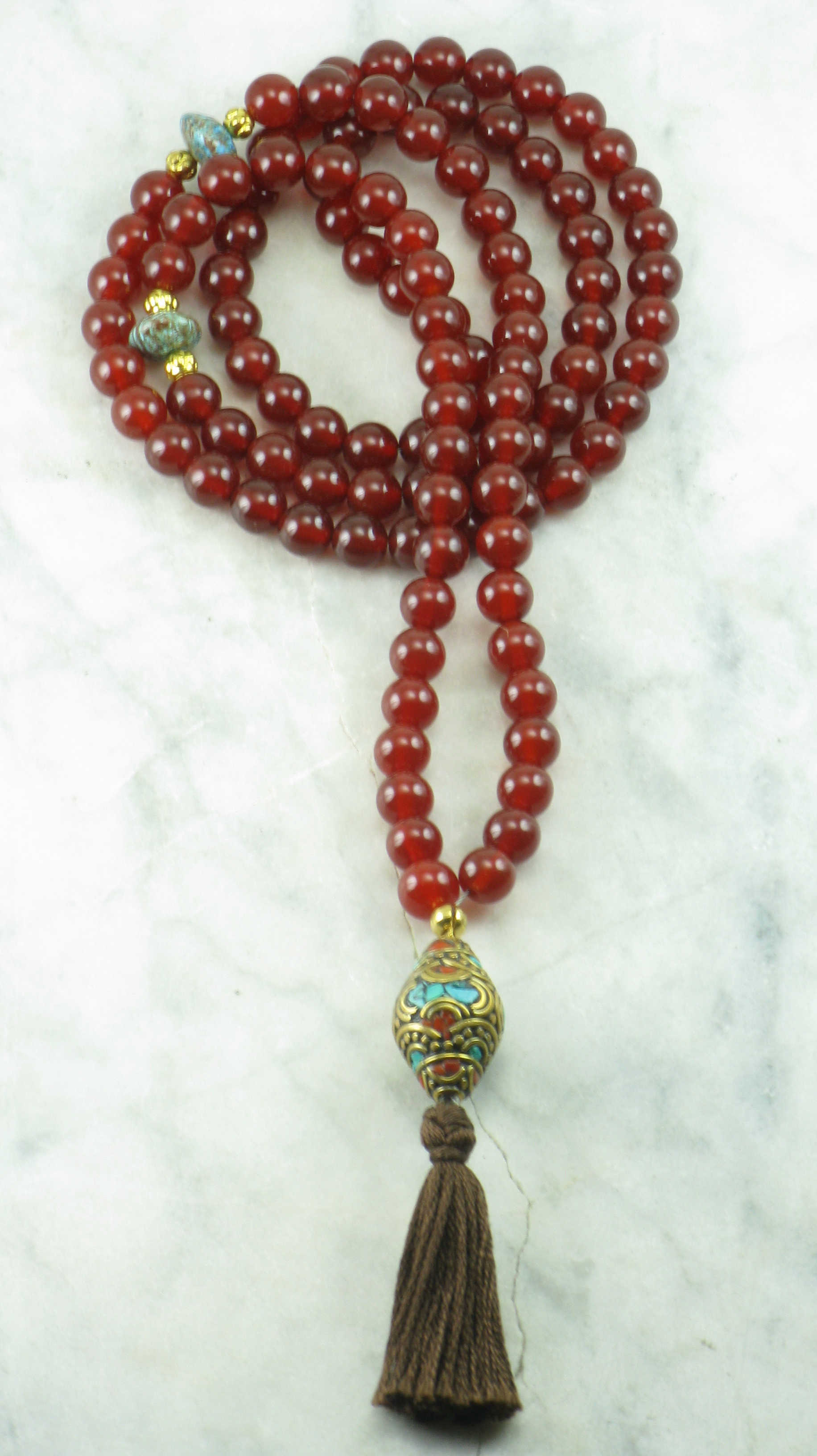 Ayurvedic Vitality Mala 108 Mala Beads Buddhist Prayer Beads 0083