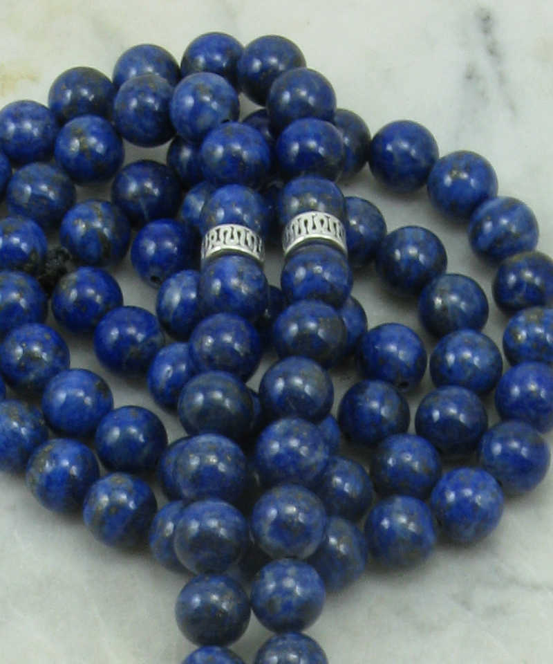 Dharma Mala Necklace | 108 lapis lazuli mala beads for men
