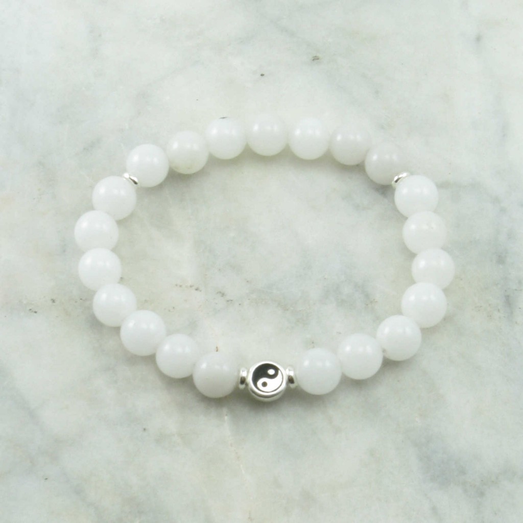 Yin Yang Mala Bead Bracelet | 21 mala beads, yoga bracelet