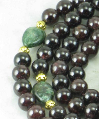 Green emerald mala Clearance