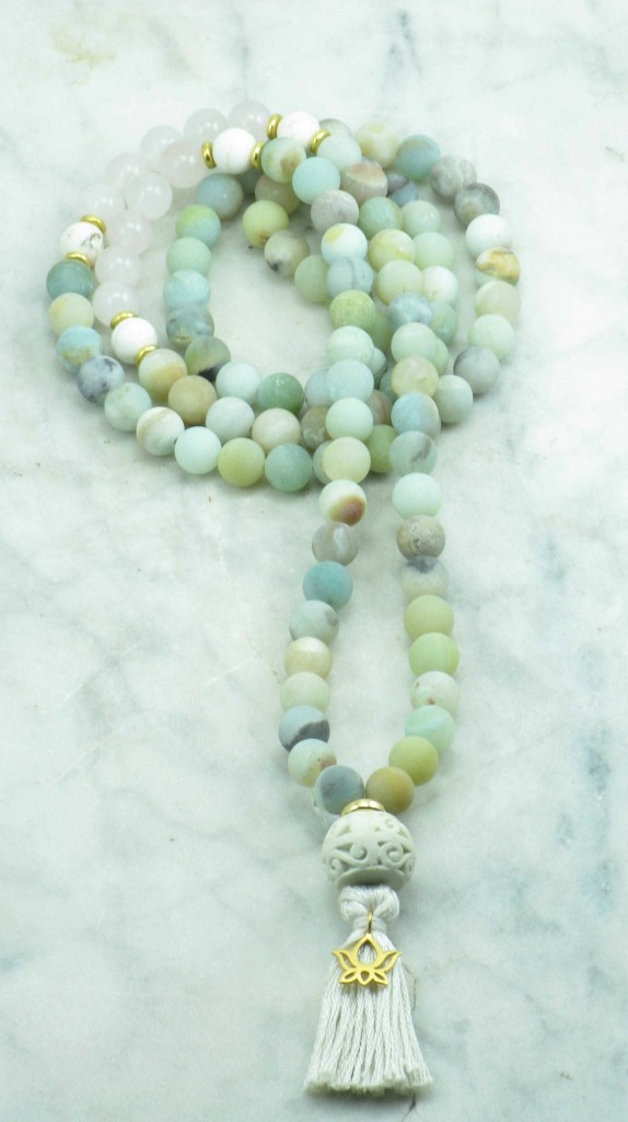 Details about   8mm Amazonite Stone Beads Handmade Buddha Mala Bracelet Prayer Chakra Meditation 