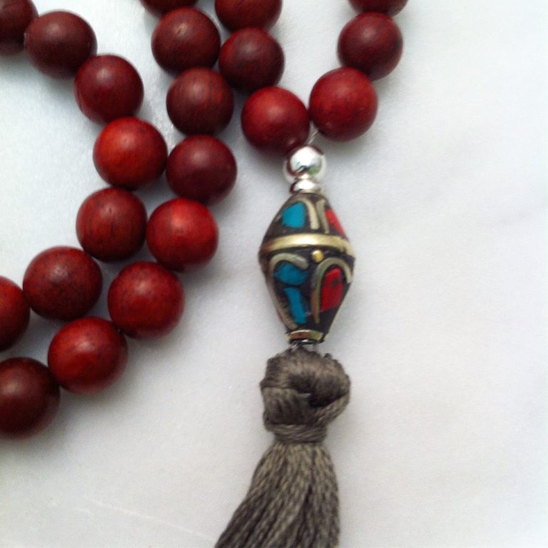 Mala Beads Rosewood Love Mala for Yoga and Meditation