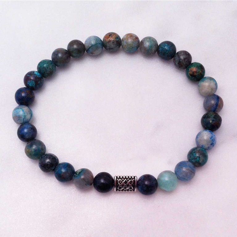 Mala Bracelets | 27 Chyrsocolla mala beads for yoga and meditation