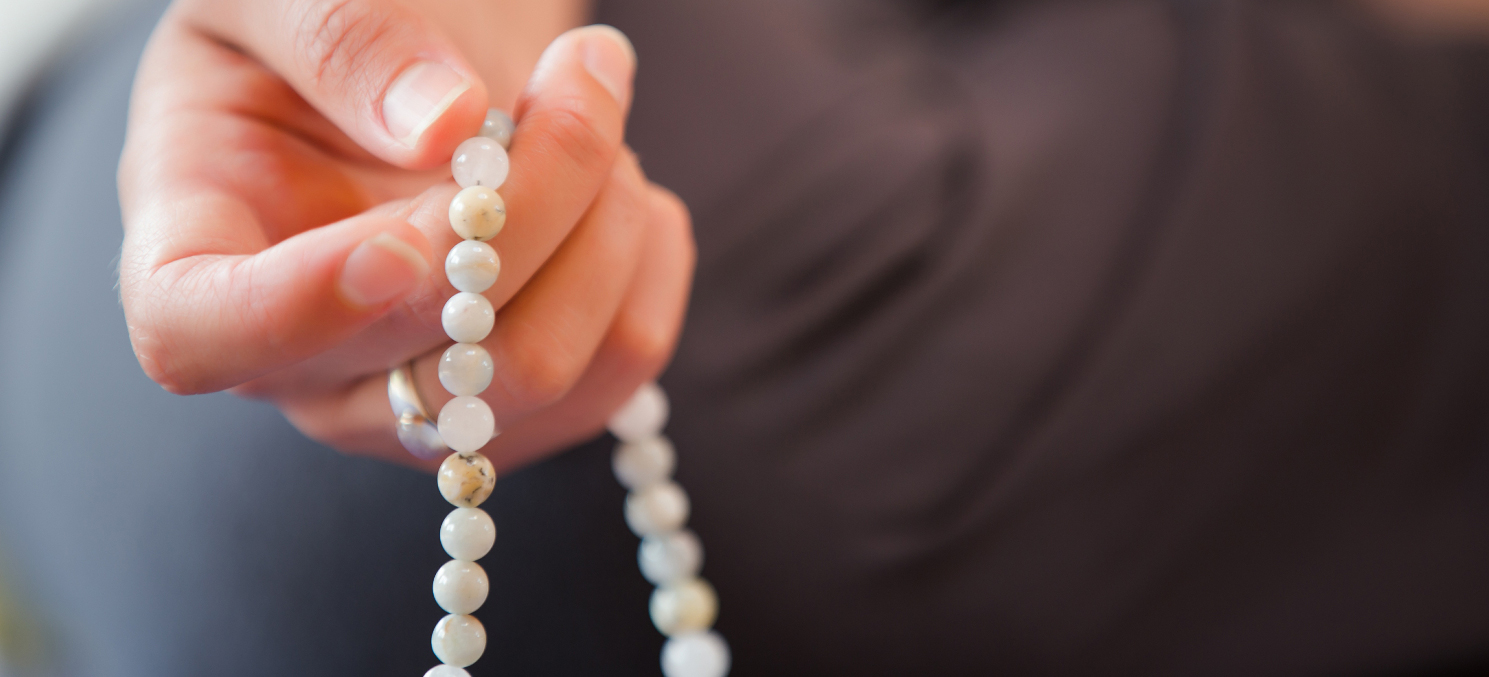 meditation practice with a mala